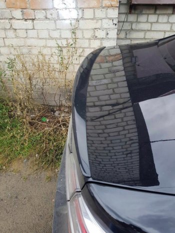 2 799 р. Лип спойлер АВТОКРАТ  Toyota Camry ( XV50,  XV55) (2011-2018) дорестайлинг, 1-ый рестайлинг, 2-ой рестайлинг (Неокрашенный)  с доставкой в г. Керчь. Увеличить фотографию 3
