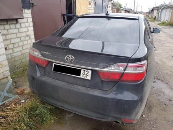 2 799 р. Лип спойлер АВТОКРАТ  Toyota Camry ( XV50,  XV55) (2011-2018) дорестайлинг, 1-ый рестайлинг, 2-ой рестайлинг (Неокрашенный)  с доставкой в г. Керчь. Увеличить фотографию 5