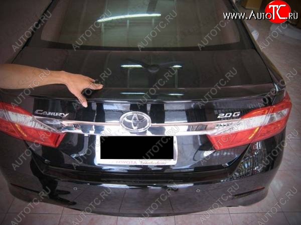 3 049 р. Лип спойлер CT v3 Toyota Camry XV55 1-ый рестайлинг (2014-2017) (Неокрашенный)  с доставкой в г. Керчь