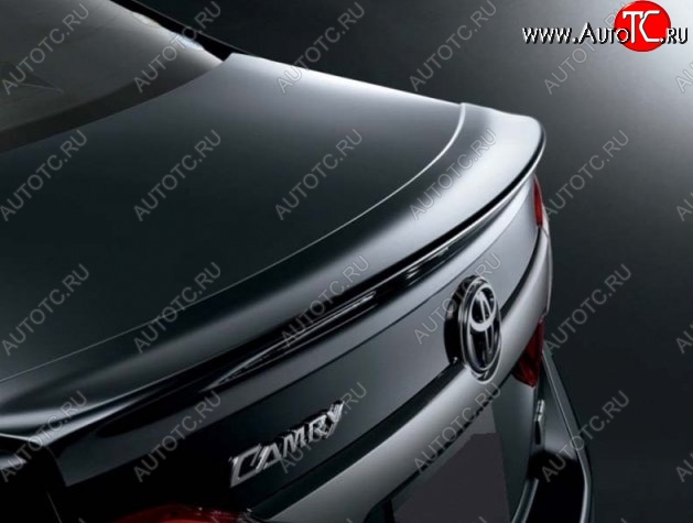 3 999 р. Лип спойлер CT v2 Toyota Camry XV55 1-ый рестайлинг (2014-2017) (Неокрашенный)  с доставкой в г. Керчь