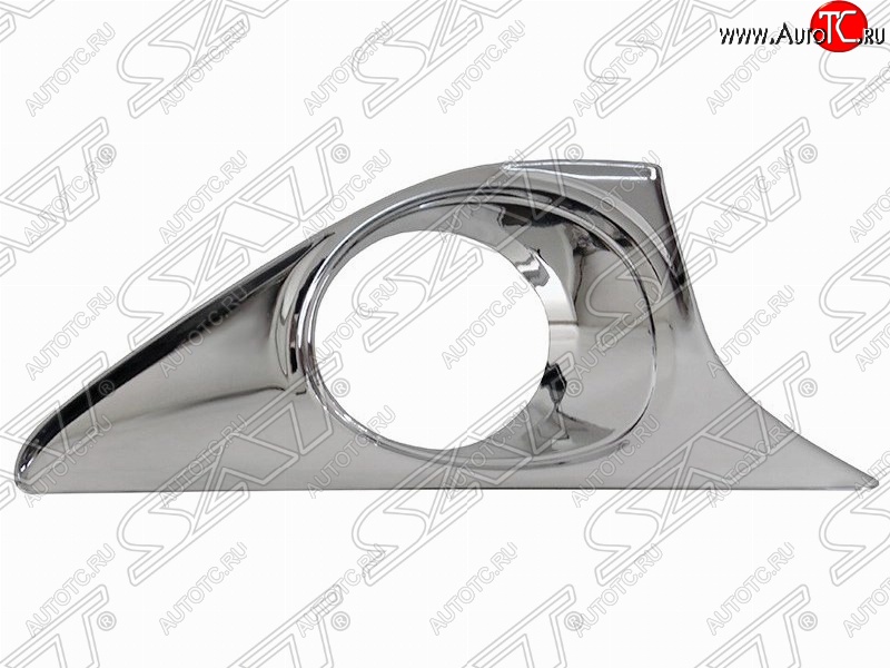 419 р. Правая рамка противотуманной фары SAT (хром) Toyota Camry XV50 дорестайлинг (2011-2014)  с доставкой в г. Керчь