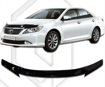 Дефлектор капота (Euro) CA-Plastiс Toyota Camry XV50 дорестайлинг (2011-2014)