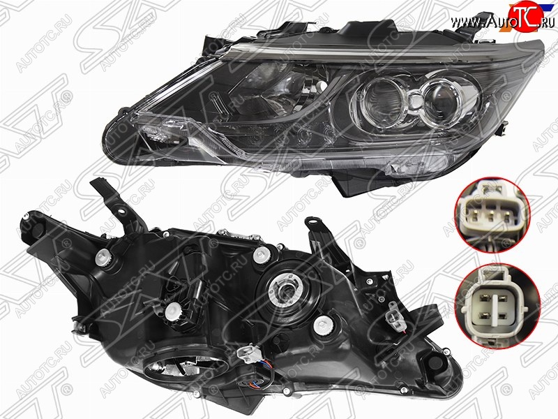 17 499 р. Левая фара SAT (LED)  Toyota Camry  XV55 (2017-2018) 2-ой рестайлинг  с доставкой в г. Керчь
