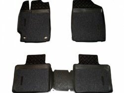 Комплект ковриков в салон Aileron 4 шт. (полиуретан, покрытие Soft) Toyota Camry ( XV50,  XV55) (2011-2018) дорестайлинг, 1-ый рестайлинг, 2-ой рестайлинг