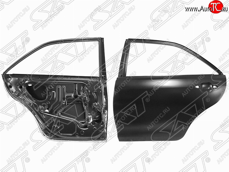 7 599 р. Левая дверь задняя SAT  Toyota Camry  XV40 (2009-2011) рестайлинг (Неокрашенная)  с доставкой в г. Керчь