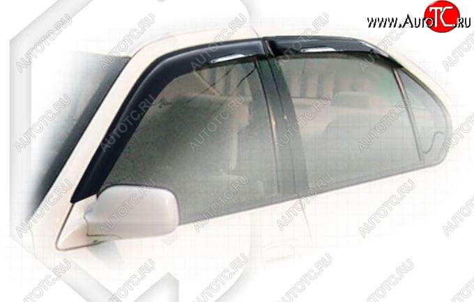 1 999 р. Дефлектора окон CA-Plastic Toyota Camry V40 (1994-1998) (Classic полупрозрачный, Без хром.молдинга, Крепление только на скотч)  с доставкой в г. Керчь