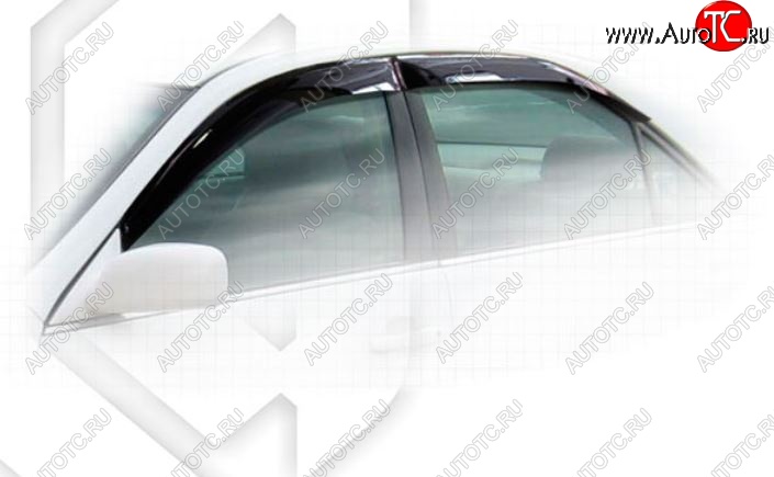 2 079 р. Дефлектора окон CA-Plastic Toyota Camry XV30 рестайлинг (2004-2006) (Classic полупрозрачный, Без хром.молдинга)  с доставкой в г. Керчь