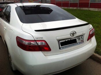 3 399 р. Лип спойлер АВТОКРАТ  Toyota Camry  XV40 (2006-2011) дорестайлинг, рестайлинг (Неокрашенный)  с доставкой в г. Керчь. Увеличить фотографию 2