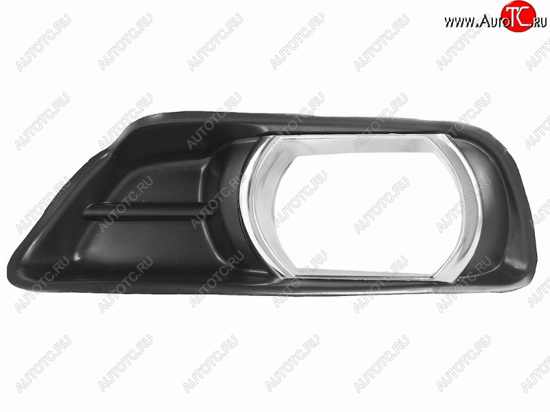 293 р. Левая вставка в бампер под ПТФ (хром. ободок) SAT Toyota Camry XV40 дорестайлинг (2006-2008)  с доставкой в г. Керчь