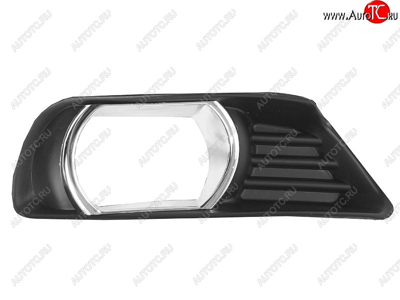 529 р. Правая вставка в бампер под ПТФ (хром. ободок) SAT Toyota Camry XV40 дорестайлинг (2006-2008)  с доставкой в г. Керчь