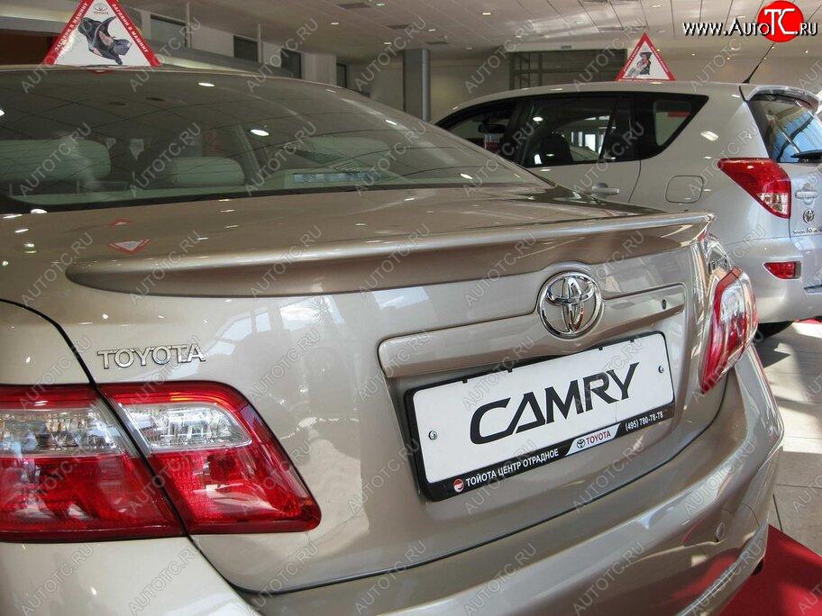 2 199 р. Лип спойлер ОЭМ Toyota Camry XV40 дорестайлинг (2006-2008) (Неокрашенный)  с доставкой в г. Керчь