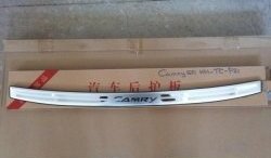 4 199 р. Защитная накладка на задний бампер СТ Toyota Camry XV50 дорестайлинг (2011-2014)  с доставкой в г. Керчь. Увеличить фотографию 3