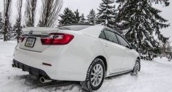 3 599 р. Диффузор заднего бампера Sport  Toyota Camry  XV50 (2011-2014) дорестайлинг (Под окраску, Неокрашенный)  с доставкой в г. Керчь. Увеличить фотографию 2