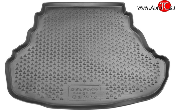 1 299 р. Коврик в багажник Delform (полиуретан)  Toyota Camry ( XV50,  XV55) (2011-2018) дорестайлинг, 1-ый рестайлинг, 2-ой рестайлинг  с доставкой в г. Керчь