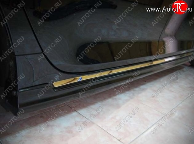 4 799 р. Пороги накладки CT Toyota Camry XV55 2-ой рестайлинг (2017-2018) (Неокрашенные)  с доставкой в г. Керчь