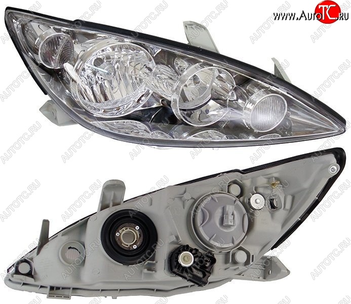 5 799 р. Правая фара SAT (длинное ухо) Toyota Camry XV30 рестайлинг (2004-2006)  с доставкой в г. Керчь