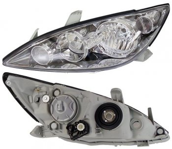 Левая фара SAT (длинное ухо, с электрокорректором) Toyota Camry  XV30 (2004-2006) рестайлинг