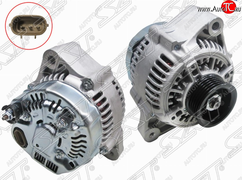 8 699 р. Генератор SAT (12V 80A 3/4/5SFE)  Toyota Carina ( T190,  Е210) - Celica  T210  с доставкой в г. Керчь