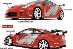 8 899 р. Передний бампер K1 Style wide body Toyota Celica T230 (1999-2006)  с доставкой в г. Керчь. Увеличить фотографию 8