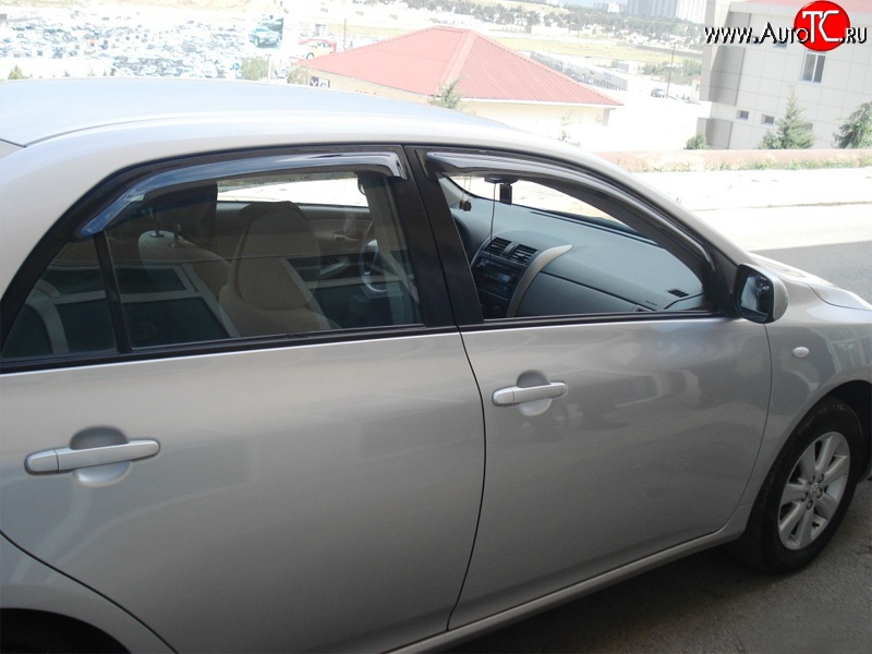 3 199 р. Дефлекторы окон (ветровики) (седан) Novline 4 шт. Toyota Corolla E150 седан дорестайлинг (2006-2010)  с доставкой в г. Керчь