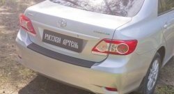1 329 р. Защитная накладка на задний бампер RA  Toyota Corolla  E150 (2006-2010) седан дорестайлинг  с доставкой в г. Керчь. Увеличить фотографию 3