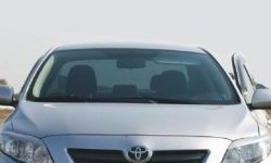 1 599 р. Реснички на фары CT Toyota Corolla E150 седан дорестайлинг (2006-2010) (Неокрашенные)  с доставкой в г. Керчь. Увеличить фотографию 2