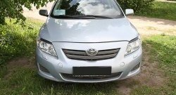449 р. Реснички фар RA Toyota Corolla E140 седан дорестайлинг (2007-2010) (Неокрашенные)  с доставкой в г. Керчь. Увеличить фотографию 2