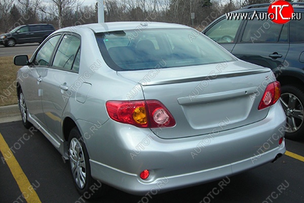 3 849 р. Лип спойлер TOP WING Toyota Corolla E150 седан дорестайлинг (2006-2010) (Неокрашенный)  с доставкой в г. Керчь