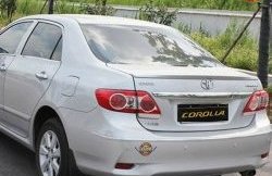 3 399 р. Лип спойлер АВТОКРАТ  Toyota Corolla  E150 (2009-2013) седан рестайлинг (Неокрашенный)  с доставкой в г. Керчь. Увеличить фотографию 2