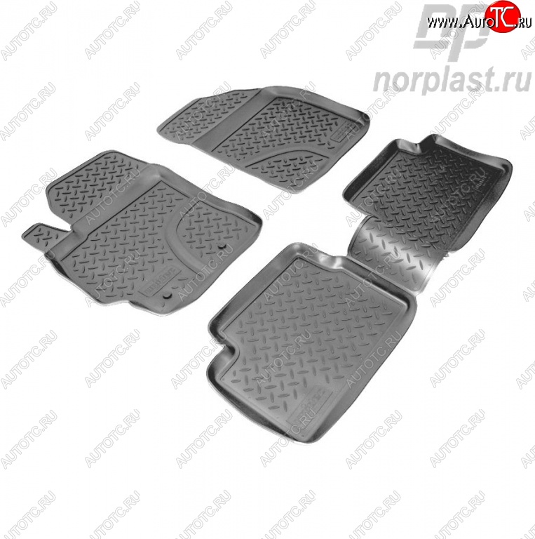 2 199 р. Комплект ковриков в салон Norplast  Toyota Corolla  E150 (2006-2013) седан дорестайлинг, седан рестайлинг  с доставкой в г. Керчь