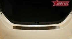 Накладка на задний бампер Souz-96 Toyota Corolla  E180 (2013-2019) дорестайлинг, рестайлинг