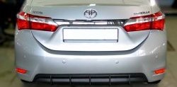Диффузор заднего бампера Sport Toyota Corolla  E180 (2013-2019) дорестайлинг, рестайлинг
