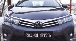 1 049 р. Реснички на фары RA  Toyota Corolla  E180 (2013-2016) дорестайлинг (Неокрашенные)  с доставкой в г. Керчь. Увеличить фотографию 3
