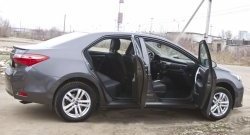 1 999 р. Накладки на порожки автомобиля RA Toyota Corolla E180 рестайлинг (2016-2019)  с доставкой в г. Керчь. Увеличить фотографию 2