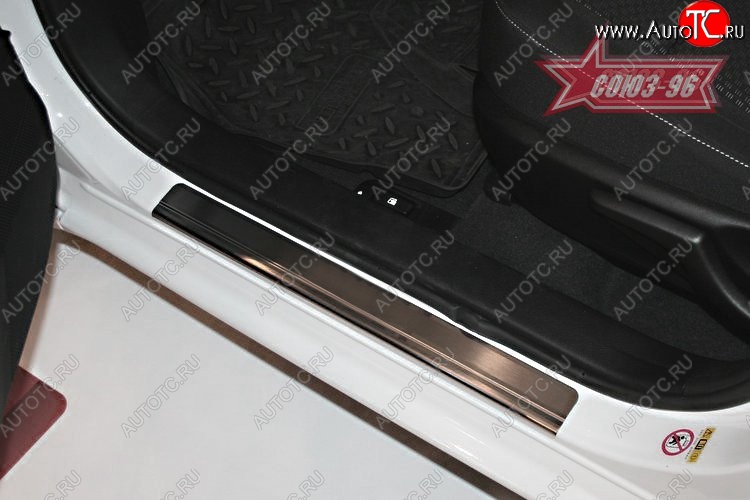 2 519 р. Накладки на внутренние пороги Souz-96 Toyota Corolla E180 рестайлинг (2016-2019)  с доставкой в г. Керчь