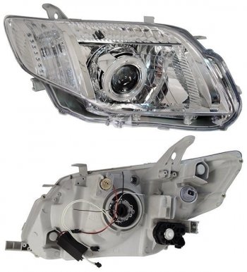 Правая фара SAT (диод/линза) Toyota Corolla Axio  (E140) седан (2006-2008) дорестайлинг