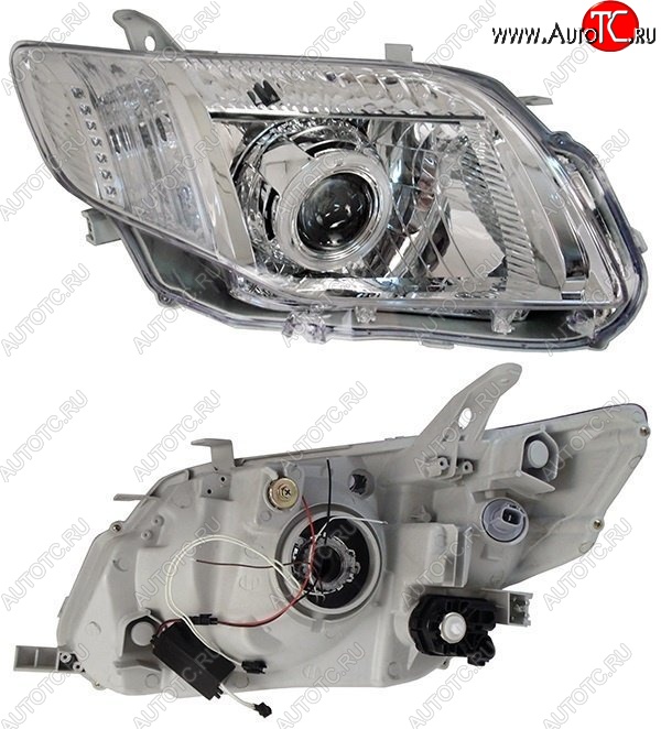 12 899 р. Правая фара SAT (диод/линза)  Toyota Corolla Axio  (E140) седан (2006-2008) дорестайлинг  с доставкой в г. Керчь