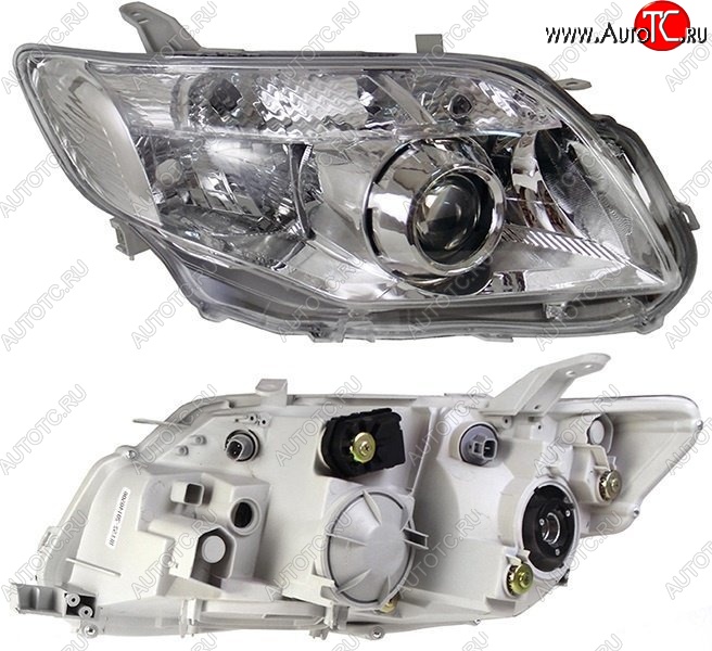 7 599 р. Правая фара SAT (под ксенон)  Toyota Corolla Axio  (E140) седан (2006-2008) дорестайлинг  с доставкой в г. Керчь