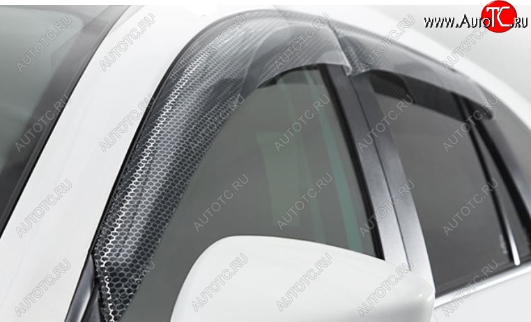 2 199 р. Дефлектора окон CA-Plastic  Toyota Corolla Axio  (E160) седан (2012-2016) дорестайлинг (Серия Art графит, Без хром.молдинга)  с доставкой в г. Керчь