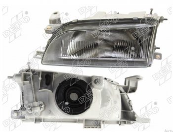 Левая фара (Евросвет) DEPO Toyota Corolla  E100 (1991-2002) седан, универсал