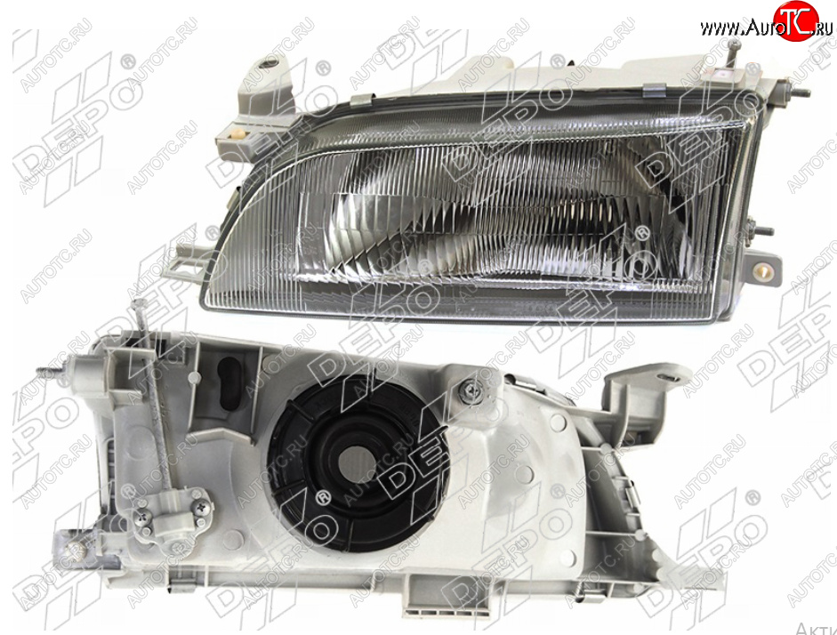 4 099 р. Левая фара (Евросвет) DEPO Toyota Corolla E100 седан (1991-2002)  с доставкой в г. Керчь