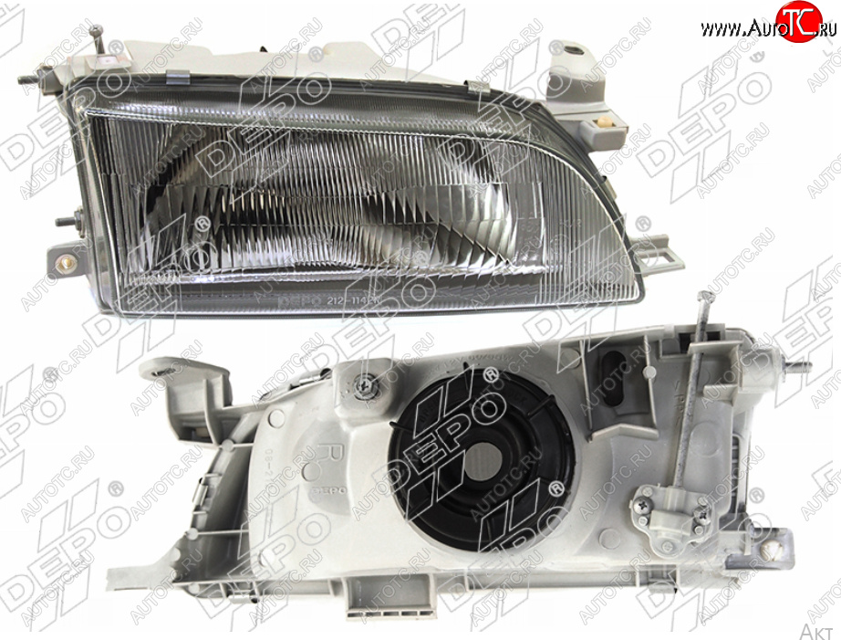 4 099 р. Правая фара (Евросвет) DEPO Toyota Corolla E100 седан (1991-2002)  с доставкой в г. Керчь