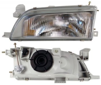 Левая фара SAT (стекло) Toyota Corolla  E100 (1991-2002) седан, универсал