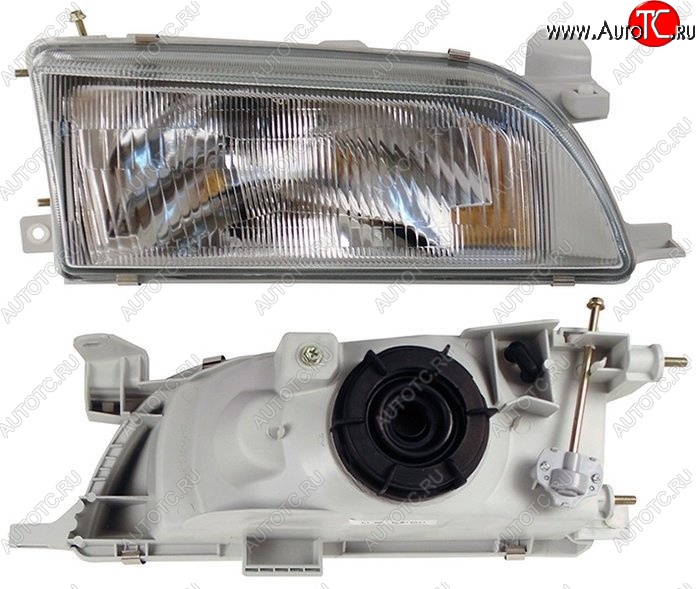 2 599 р. Правая фара SAT (стекло) Toyota Corolla E100 седан (1991-2002)  с доставкой в г. Керчь