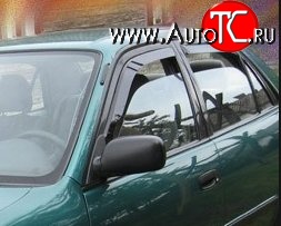 999 р. Комплект дефлекторов окон (ветровиков) 4 шт. (хетчбек) Russtal Toyota Corolla E110 седан дорестайлинг (1997-2000)  с доставкой в г. Керчь