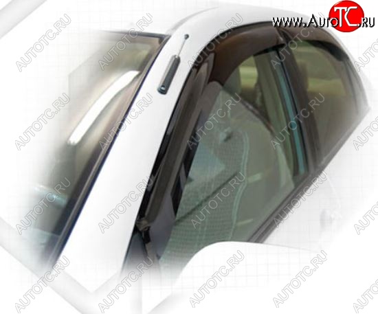 1 999 р. Дефлектора окон (E100, 103) CA-Plastic Toyota Corolla E110 седан дорестайлинг (1997-2000) (Classic полупрозрачный, Без хром.молдинга, Крепление только на скотч)  с доставкой в г. Керчь