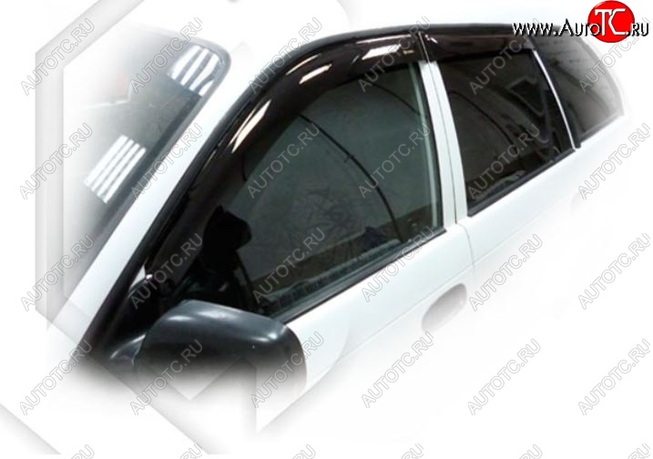 2 079 р. Дефлектора окон (Е100, 103) CA-Plastic  Toyota Corolla  E110 (1997-2000) универсал дорестайлинг (Classic полупрозрачный, Без хром.молдинга, Крепление только на скотч)  с доставкой в г. Керчь