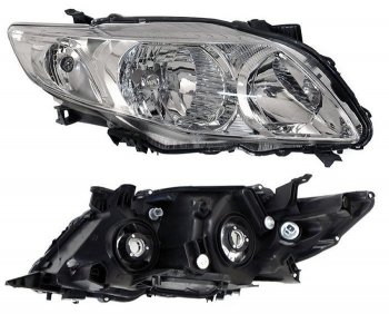 Правая фара SAT (электрокорректор) Toyota Corolla E140 седан дорестайлинг (2007-2010)