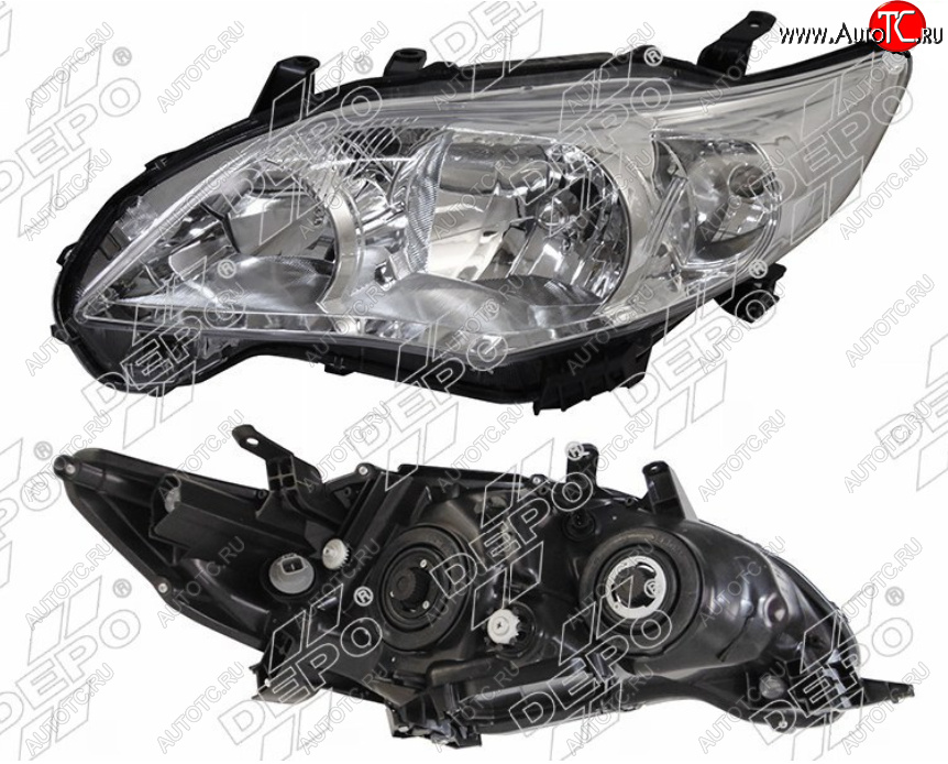 12 999 р. Левая фара DEPO  Toyota Corolla ( E140,  E150) (2009-2013) седан рестайлинг  с доставкой в г. Керчь