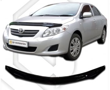 Дефлектор капота CA-Plastiс Toyota Corolla E150 седан дорестайлинг (2006-2010)